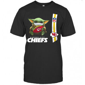 Baby Yoda Mask Hug Kansas City Chiefs Ball Nfl T-Shirt